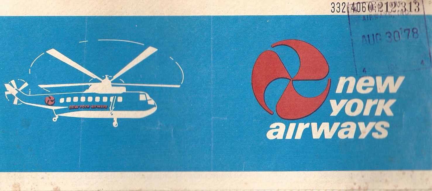 New York Airways Ticket from 1979