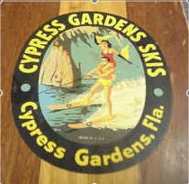 Cypress Gardens Ski Board Logo