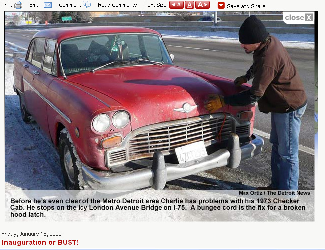 Checker Cab Article Detroit News