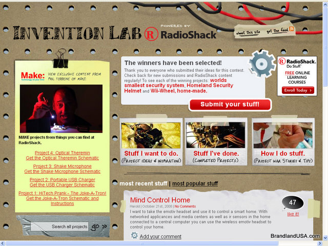 Radio Shack Invention Lab