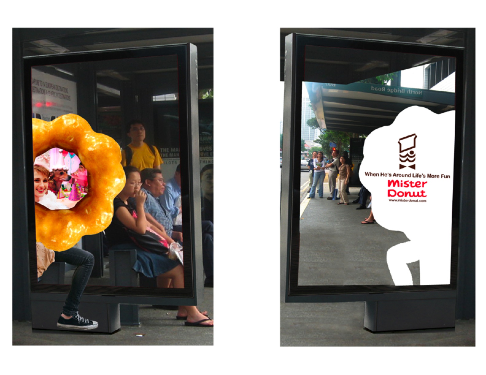 Mr. Donut revival advertisement USA Market