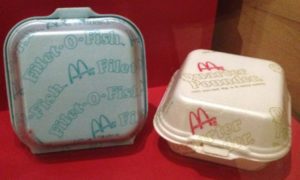 McDonalds Styrofoam Containers