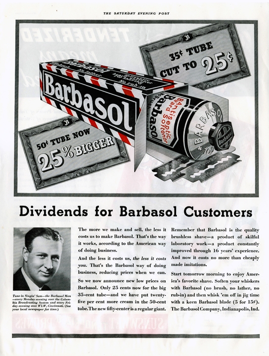 Barbasol ad