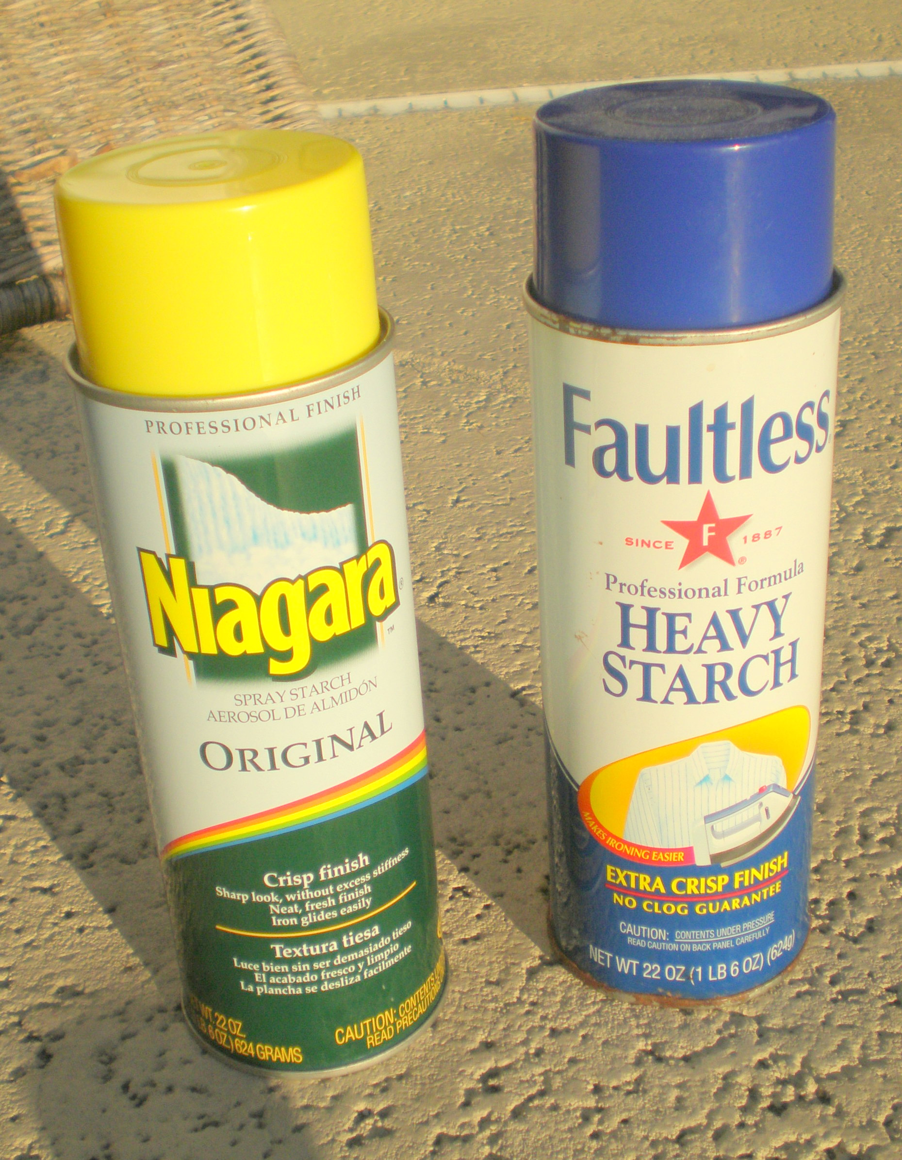 Spray Starch spray cans