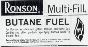 Ronson Flints: Great American Lighter Brand Ronson butane fuel