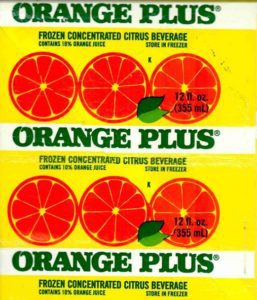 Frozen Drink Orange Plus Remembered orange plus