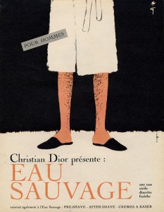 Vintage ad for Christian Dior's Eau Sauvage