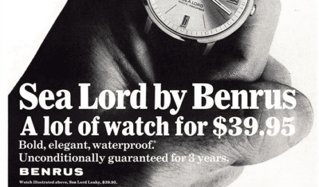 Benrus Watch the Sea Lord