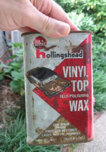 hollingshead vinyl top wax