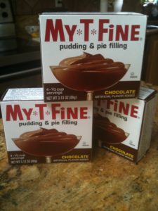 my T Fine pudding and pie