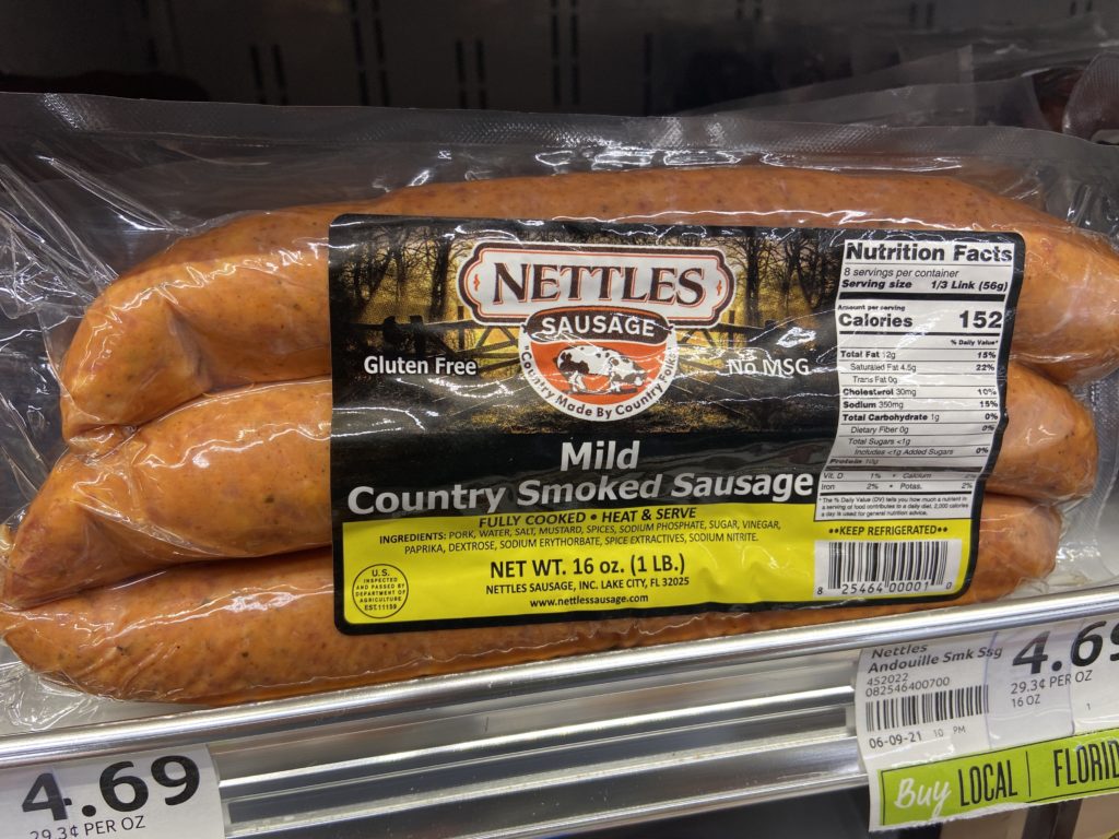 Winn Dixie Nettles Sausage