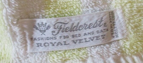 Vintage Fieldcrest Royal Velvet Hand Towel SOLID TEAL COLOR USA 100% Cotton