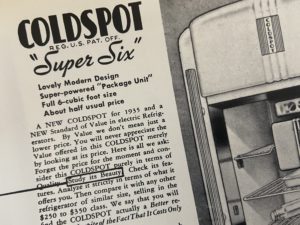 Sears Coldspot by Raymond Loewy