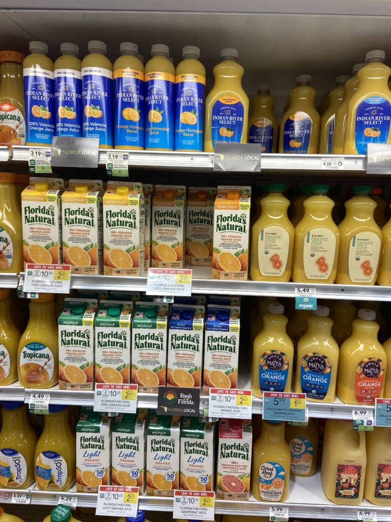 Florida's Coral Reef Brand Sweetens Orange Juice Competition BrandlandUSA